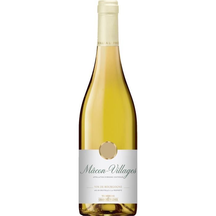Vignerons des Grandes Vignes 2018 Mâcon-Villages - Vin blanc de Bourgogne