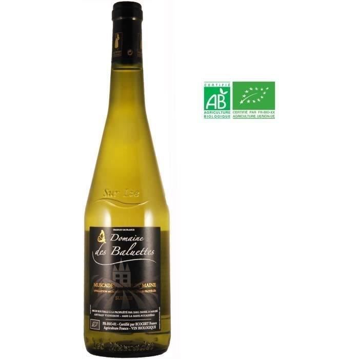 Domaine de Baluettes 2018 Muscadet de Sèvre et Maine sur Lie - Vin blanc du Val de Loire - Bio