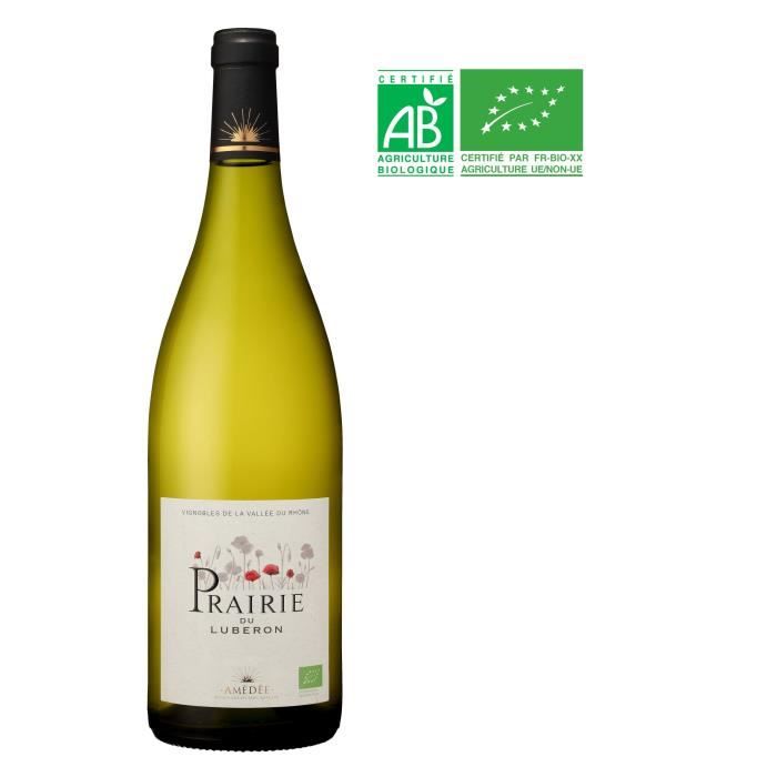 Prairie 2018 Lubéron - Vin blanc de la Vallée du Rhône Bio