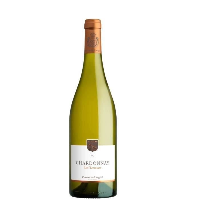 Les Terrasses 2019 IGP Pays d'Oc Chardonnays- Vin blanc du Languedoc Roussillon