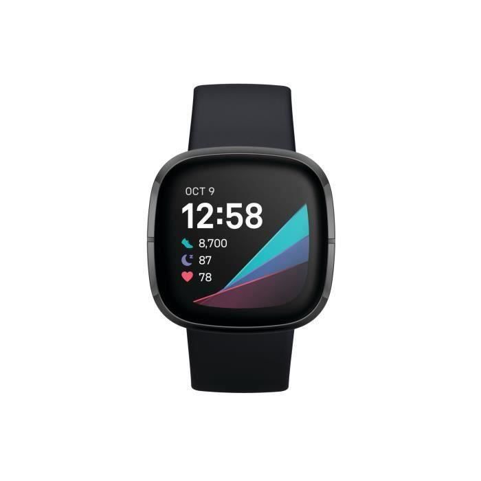 FITBIT Sense - Montre connectée - Carbon/Graphite