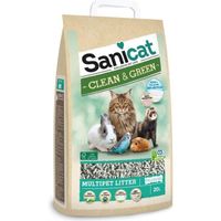 SANICAT Litière cellulose compostable et recyclable - Pour chat