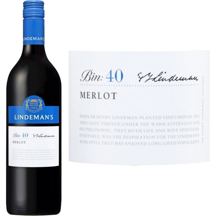 Lindeman's Bin 40 Merlot - Vin rouge d' Australie