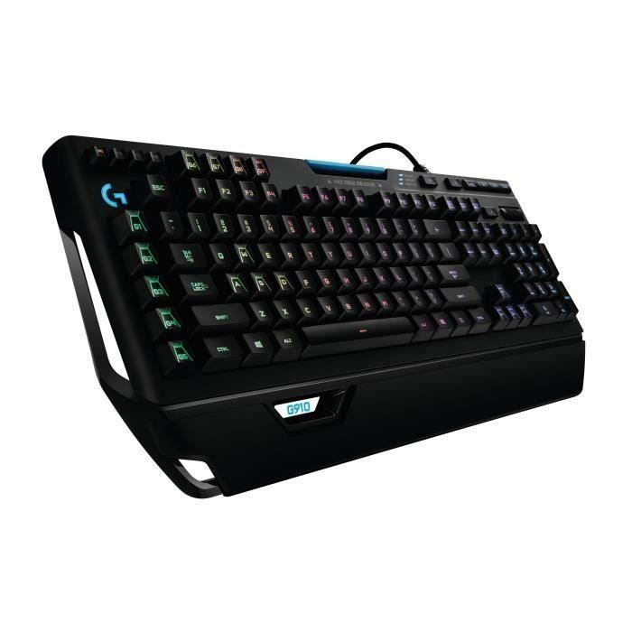 LOGITECH G Clavier Gamer G910 Orion Spectrum - AZERTY - Mécanique