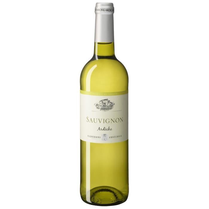 Sauvignon Vignerons Ardéchois 2019 Côteaux de l'Ardèche - Vin blanc de la Vallée du Rhône