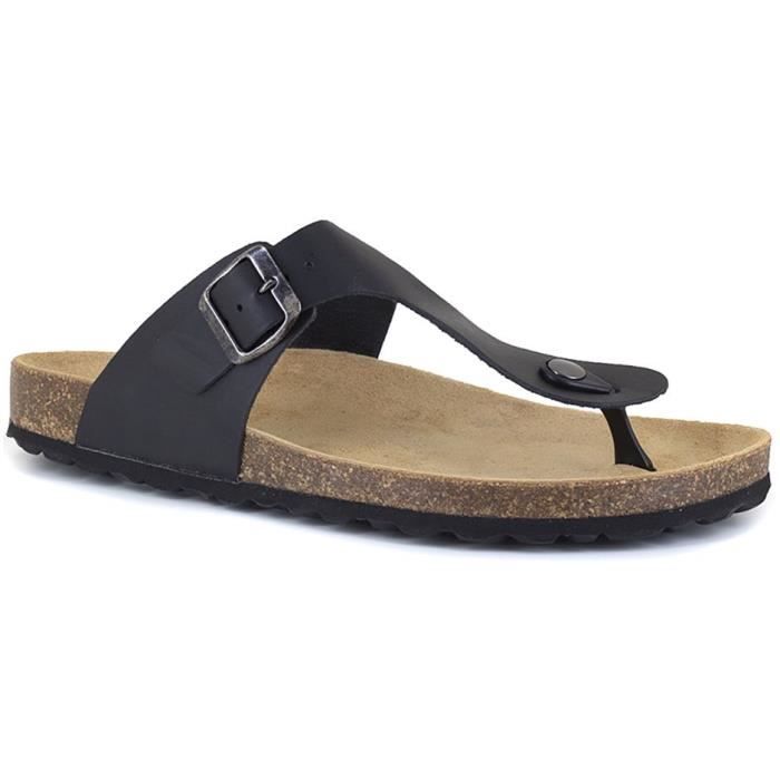 J.BRADFORD Chaussures Sandales JB-Marbella Noir Homme