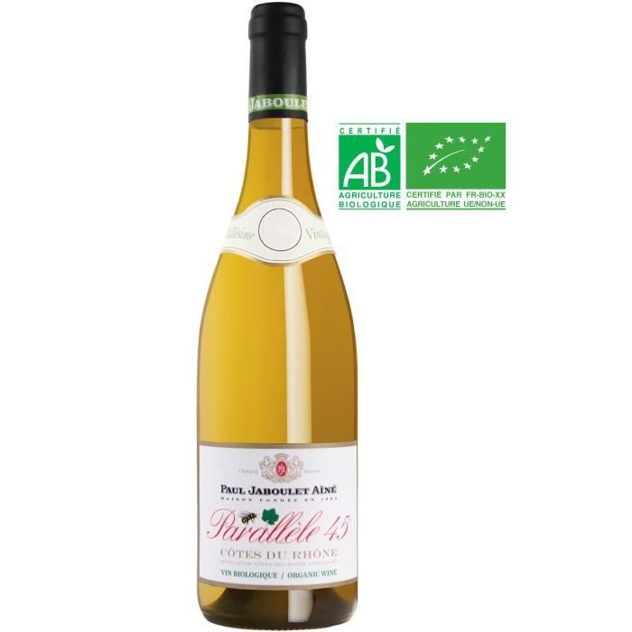 Maison Paul Jaboulet Ainé 2019 Côtes du Rhône - Vin blanc de la Vallée du Rhône - Bio