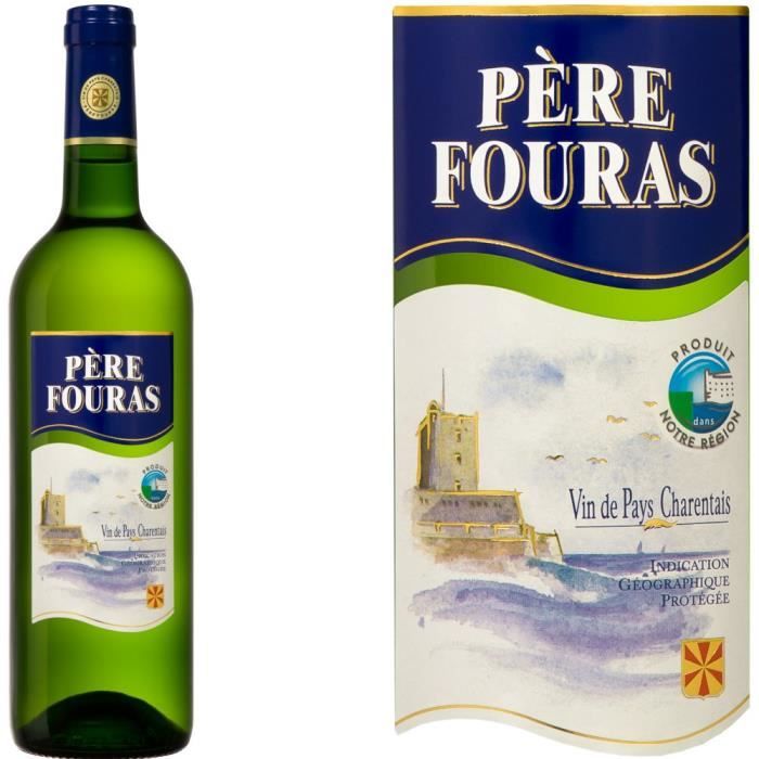 Vin pays Charentais Père Fouras vin blanc x1