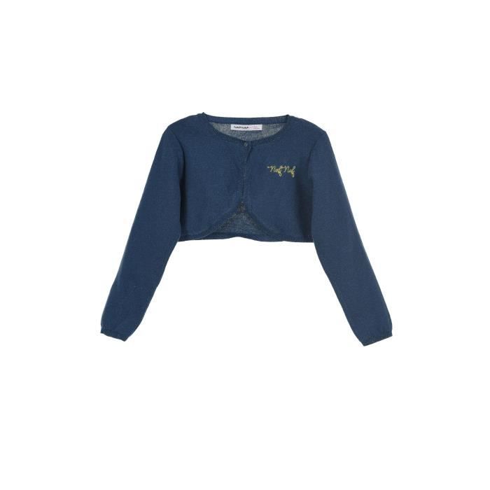 NAF NAF Cardigan Bleu Marine Enfant Fille