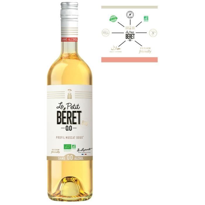 Le Petit Béret Muscat doux sans alcool Bio 0.0%