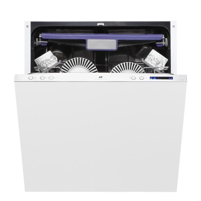CONTINENTAL EDISON CELVF1442LED - Lave-vaisselle tout intégrable - 14 couverts - 42dB - A++ - Larg. 60cm