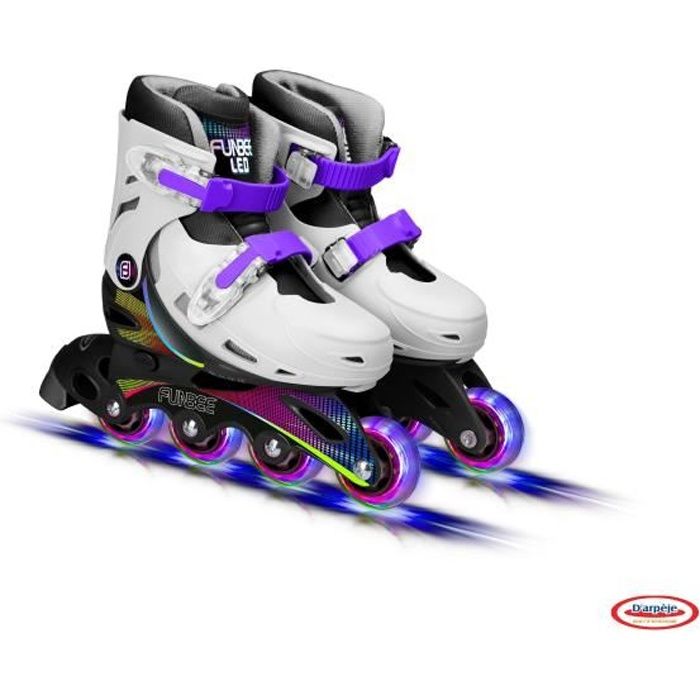FUNBEE Rollers Ajustables avec roues LED - 30 au 33