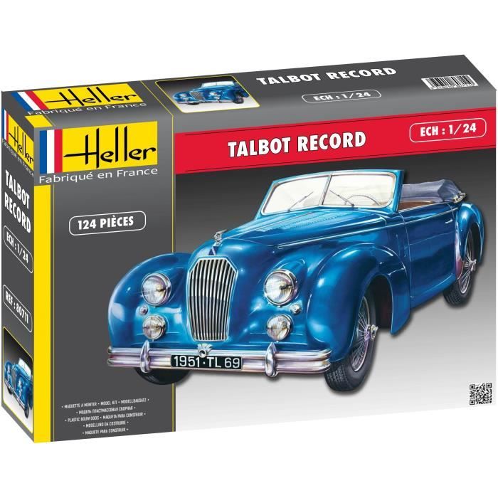 HELLER Maquette Talbot Lago Record - Echelle 1/24