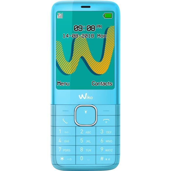 WIKO Téléphone mobile Riff 3 Plus Sweet Bleu
