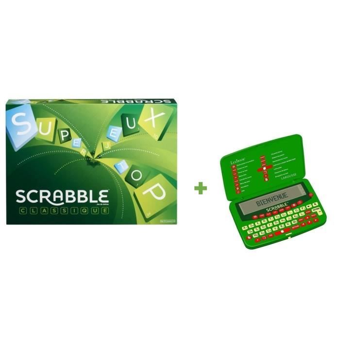 SCRABBLE Scrabble Classique + Dictionnaire électronique du Scrabble