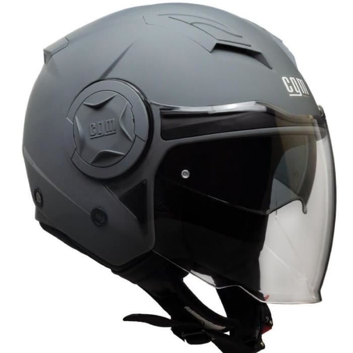 CGM Casque Jet 129A Illinois - Gris mat