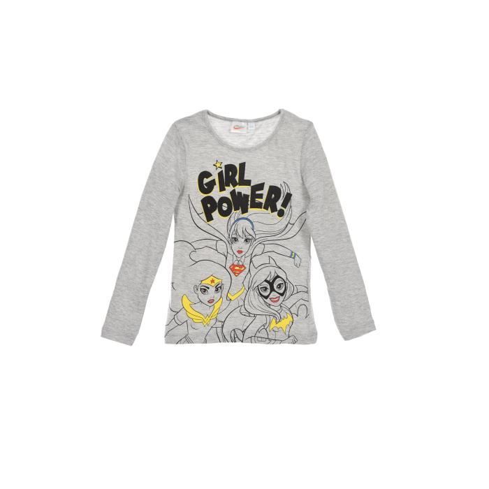 DC SUPER HERO GIRLS T-shirt Gris Clair Enfant Fille