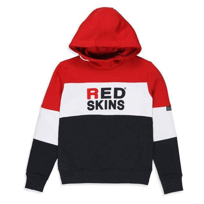 REDSKINS Sweat à Capuche Croll Rouge/Beu Garçon