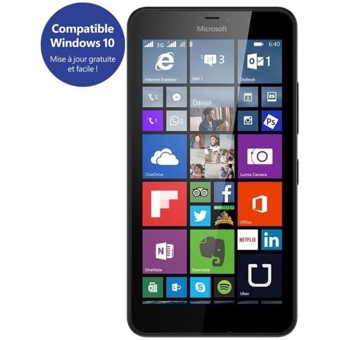 Lumia 640 XL Double Sim 4G Noir