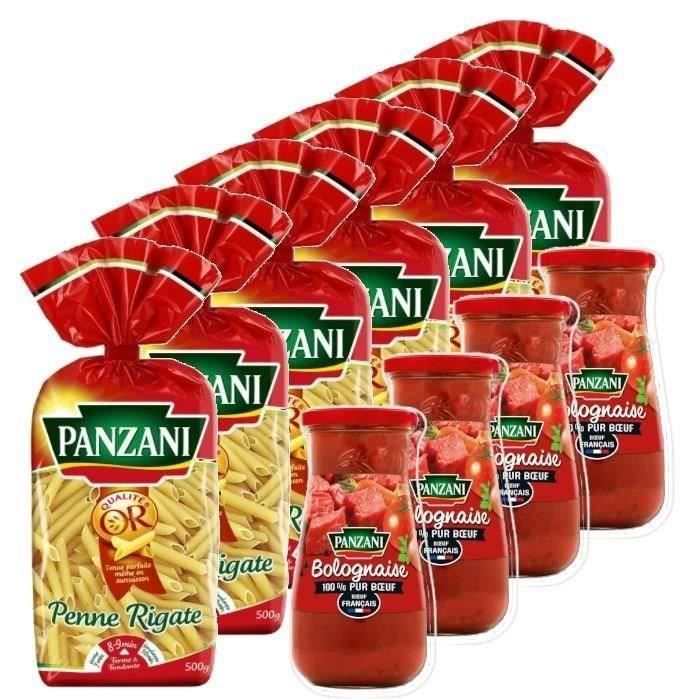 Pâtes penne rigate + bolognaise 100% bœuf