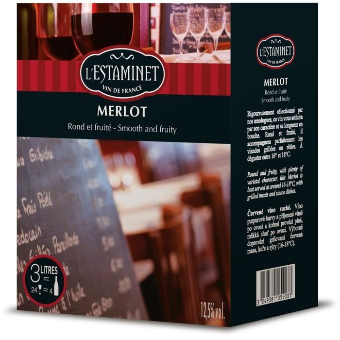 L'Estamet - Vin rouge du Languedoc Roussillon - 3 l