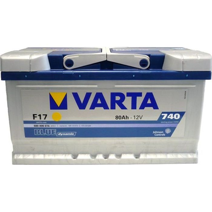 VARTA Batterie  Auto F17(+ droite) 12V 80AH 740A