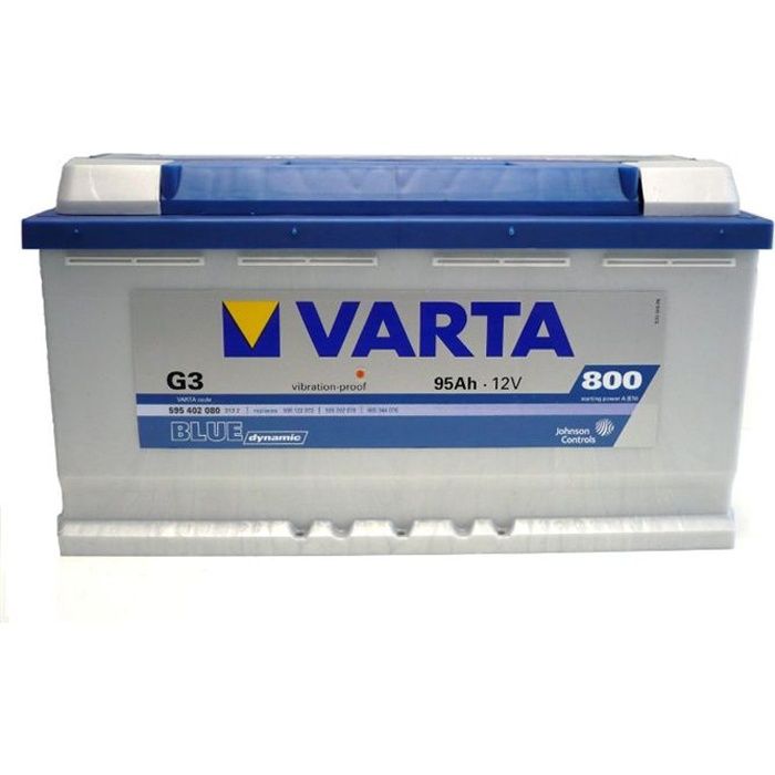 VARTA Batterie Auto G3 (+ droite) 12V 95AH 800A