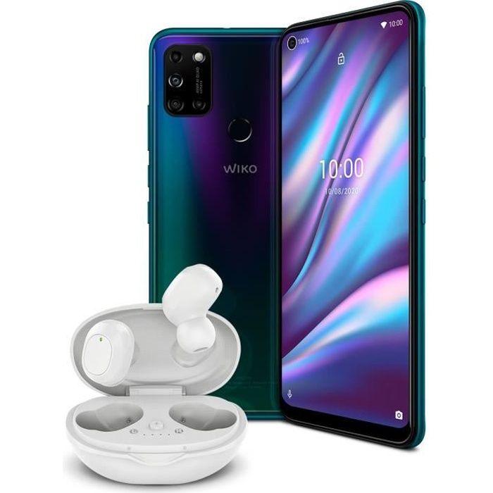 WIKO View5 Plus Bleu + Wibuds Essentials offerts