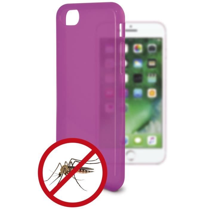 KSIX Coque de protection flexible anti-moustique pour Iphone 7 Rose
