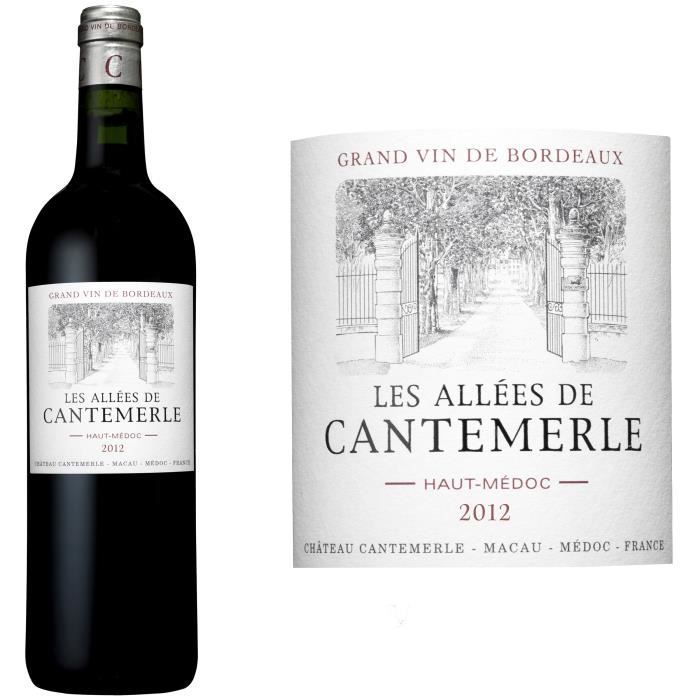 Les Allées de Cantemerle 2012 Haut Médoc - Vin rouge de Bordeaux