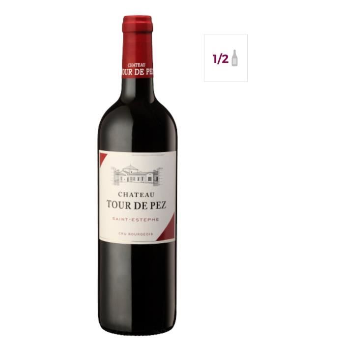 Demi-bouteille 37,5cl Château Tour de Pez 2012 Saint-Estèphe - Vin rouge de Bordeaux