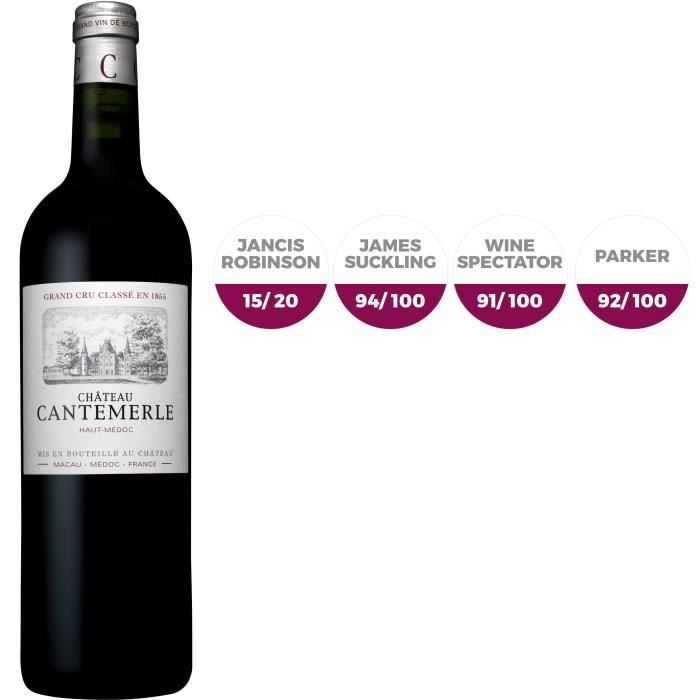 Cantemerle 2016 Haut-Médoc Grand Cru Classé Vin Rouge de Bordeaux