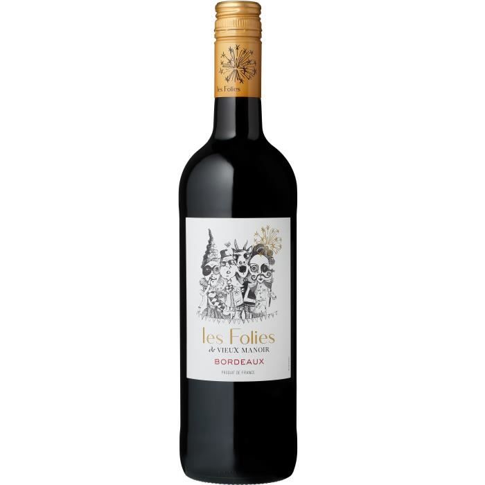 Les Folies de Vieux Manoir 2018 Bordeaux - Vin rouge de Bordeaux