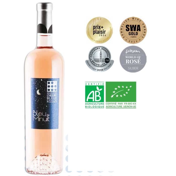 Domaine L'Heure Bleue Bleu de Nuit 2019 Côtes de Provence - Vin rosé de Provence