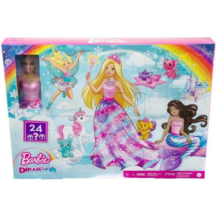 Barbie - Calendrier de l'Avent Dreamtopia - Poupée - 3 ans et +