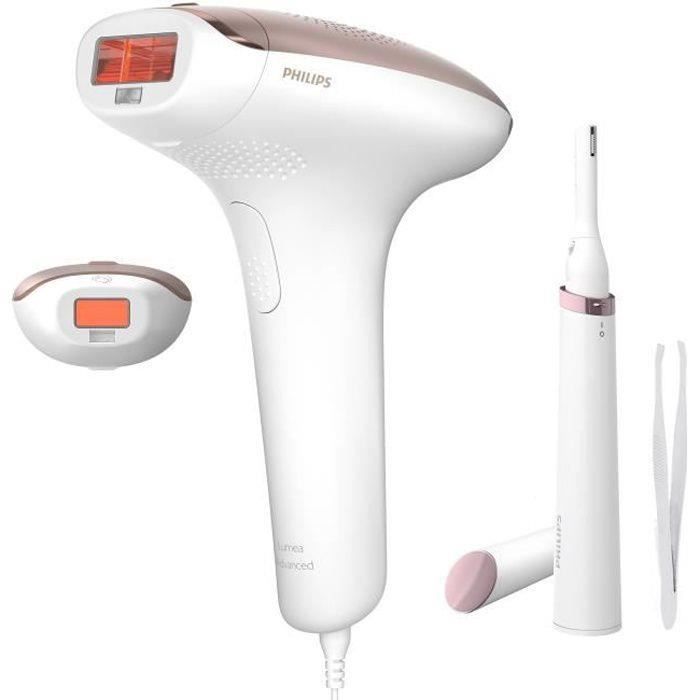 PHILIPS BRI927/99 Epilateur à lumière pulsée IPL Lumea + tondeuse corps & visage + pince à épiler - Epilation semi-définitive