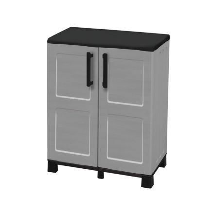 TOOD Armoire de rangement basse en résine 1 tablette