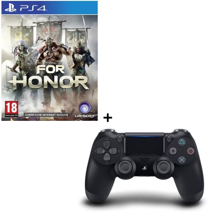 For Honor + Manette DualShock 4 Noire V2