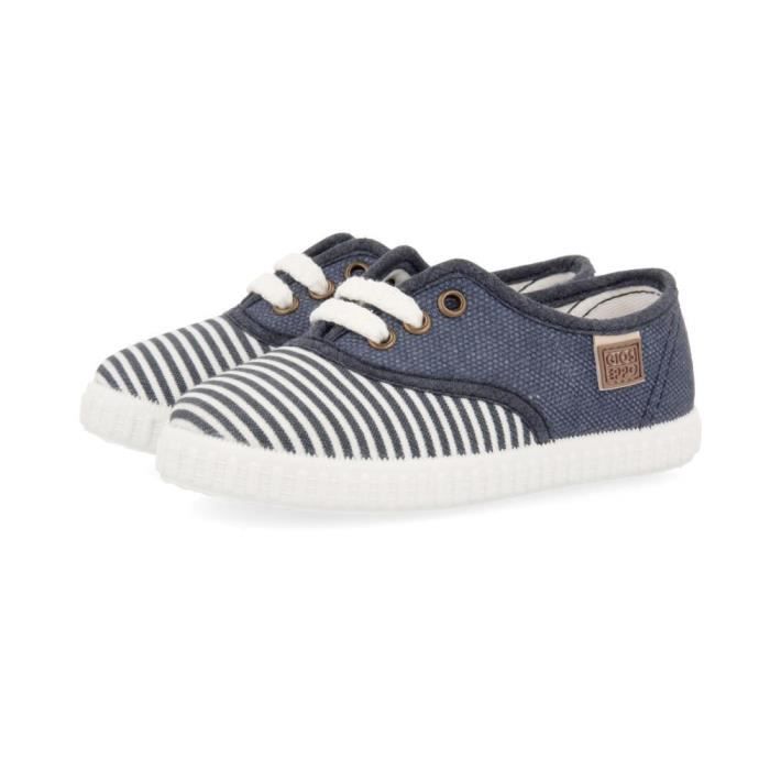 GIOSEPPO Baskets Modernes et Sportives en Coton Bleu Marine Bébé Garçon