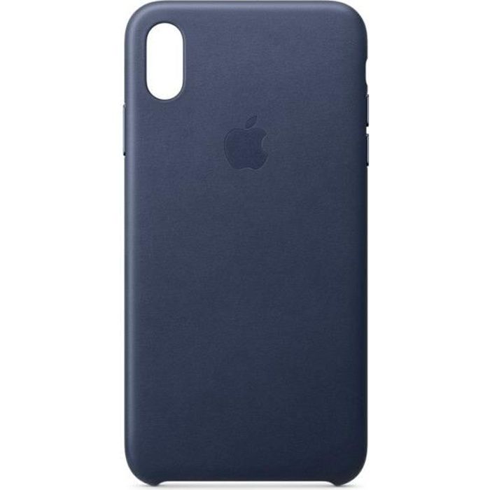 Coque iPhone Apple CQ IPHXS MAX CUIR MIDNIGHT BLEU