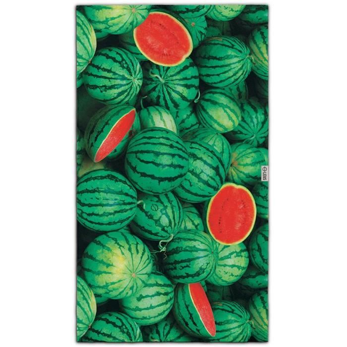LEUS Serviette plage 148x84cm WATERMELON WONDERLAND GREEN