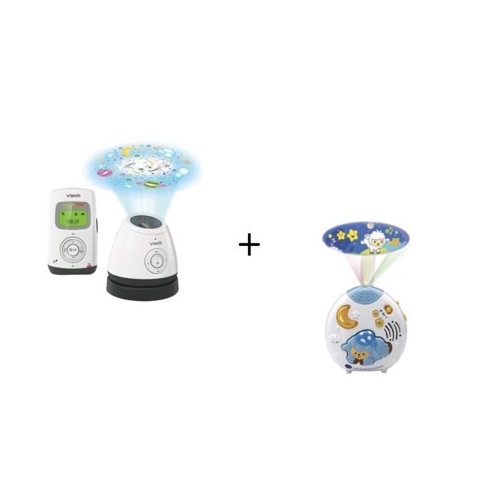 VTECH - Babyphone Audio Light Show - Bm2200 et Lumi mouton nuit enchantée bleu