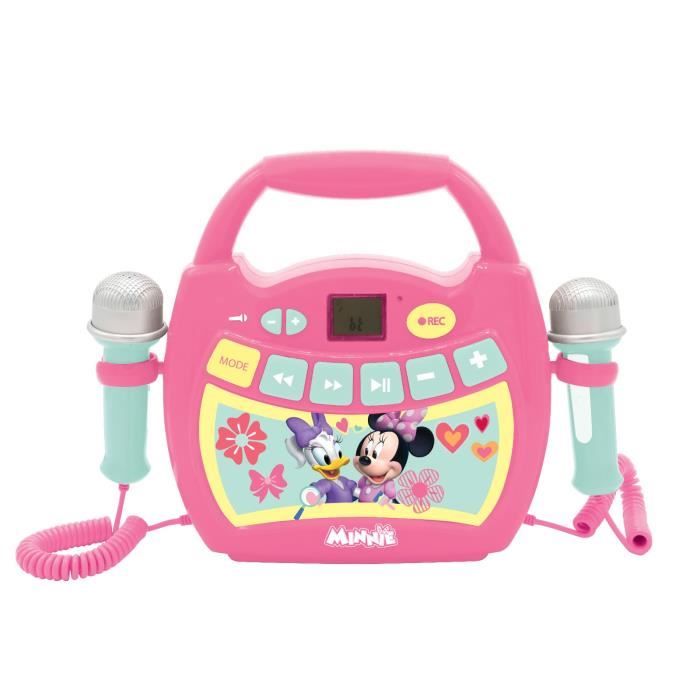 MINNIE Lecteur audio sans fil portable avec 2 micros - LEXIBOOK
