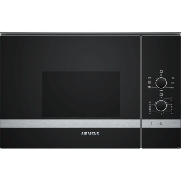 SIEMENS BE550LMR0-Micro ondes grill encastrable inox-20 L-800 W-Grill 1200 W
