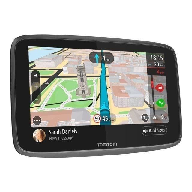 TOMTOM GO 6200 Cartographie Monde Trafic Zones de Danger à vie et Appel Mains-Libres (1PL6.002.04) Noir
