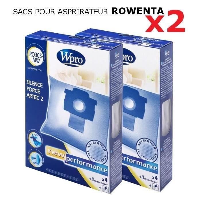 WPRO RO305-MW sacs aspirateur ROWENTA X2