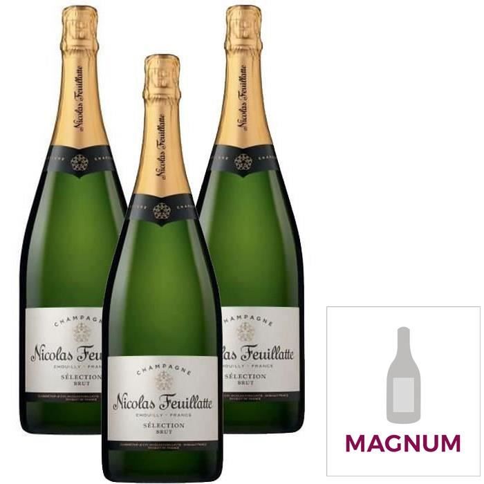 Magnum Champagne Nicolas Feuillatte La Grande Réserve - 3 x 1,5 L