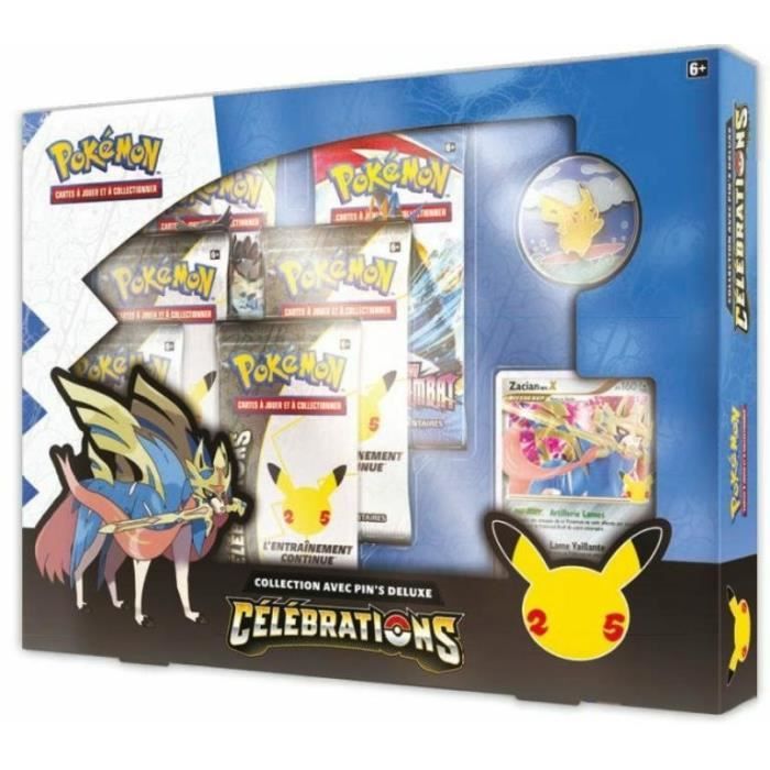 Pokémon - Coffret Pins 25ème anniversaire - Jeu de société - Jeu de Cartes à Collectionner