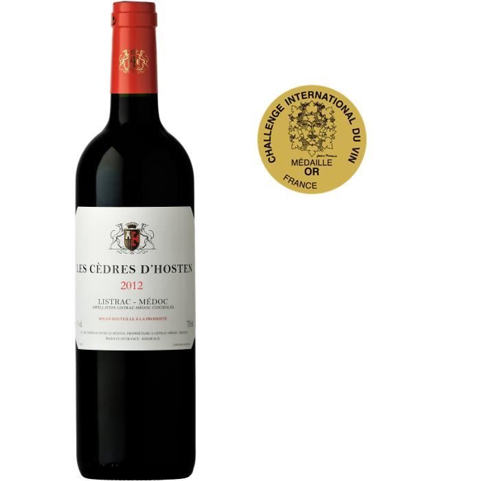 Les Cèdres d'Hosten Listrac 2008 Médoc - Vin rouge de Bordeaux