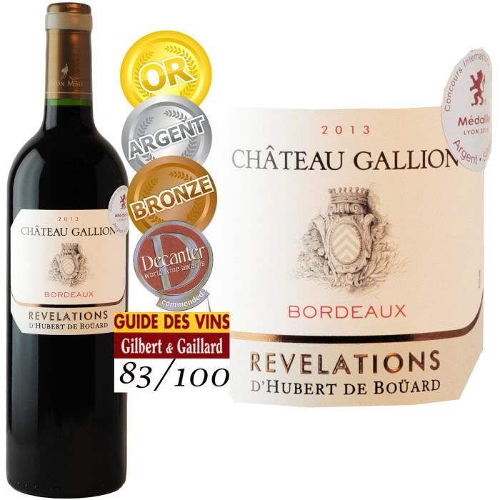 Château Gallion 2013 Bordeaux - Vin rouge de Bordeaux